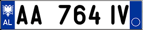 Truck License Plate